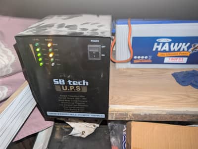SB Tech UPS with HAWK 180F51 Battery – Complete Setup