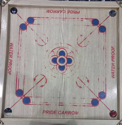 Pride Carrom Board – Wooden Frame – Good Condition