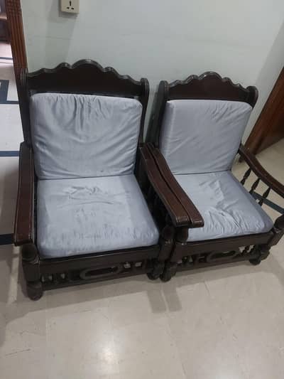 wooden sofa set