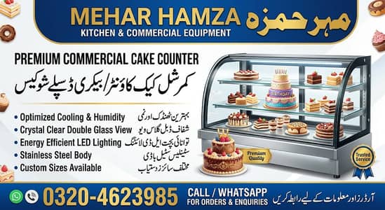 Commercial Cake Counter / Bakery Cake Display Showcase - Mehar Hamza