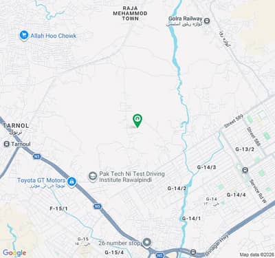 14 Marla plot for sale near main markaz direct access 105 ft road