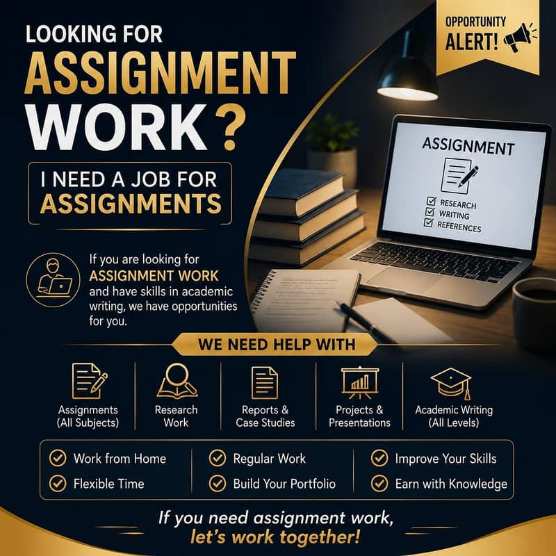 Assignment Work Needed – Academic Writing, Research & Reports 3