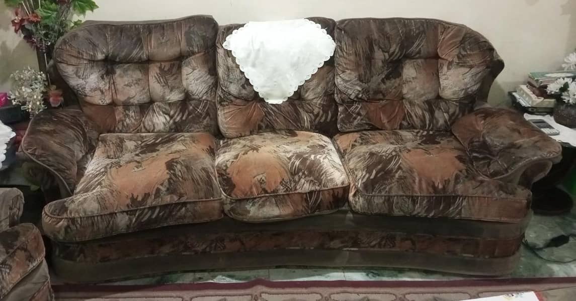 Solid wood sofa set 3