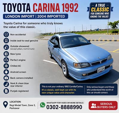 Toyota Carina 2004 UK Import Special Edition (Exchange Possible)