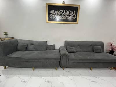 5 seater L-shaped sofa set