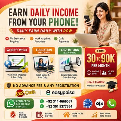Online Jobs/ Full-Time / Part-Time jobs available / website Work