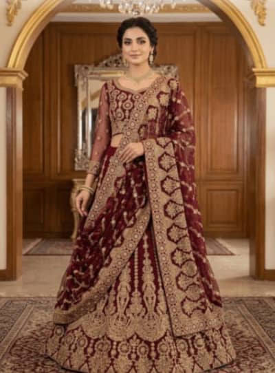 Bridal New Unstitched Lehenga