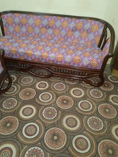 5 Seater Pure Sheesham Wood Sofa | Excellent Condition
