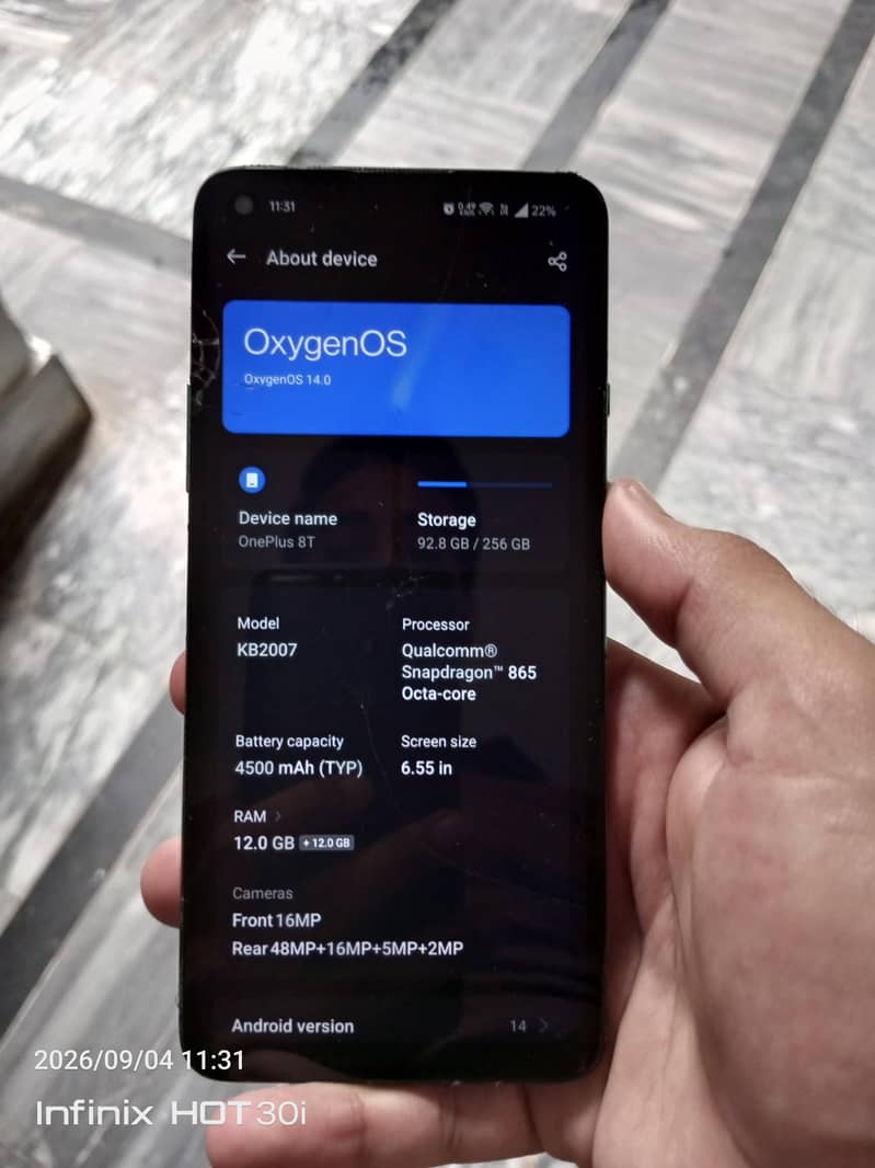 One Plus 8T 0