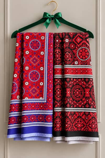 Premium Handmade Silk Ajrakh