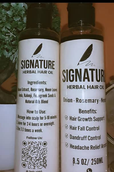 signature hair oil