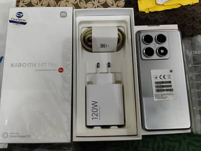 Xiaomi 14T Pro 12+12/512 with original 120w charger and box