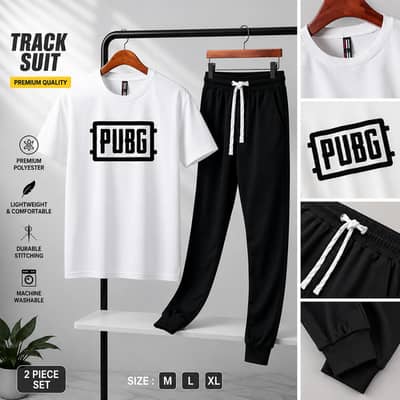 MEN’S PREMIUM PRINTED TRACK SUIT – WHITE 
