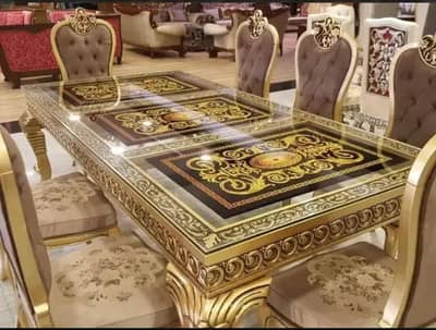 Chinioti Shahi Dinning Table Sheesham wood Kora
