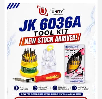 unity JK 6089 repairing tool kit