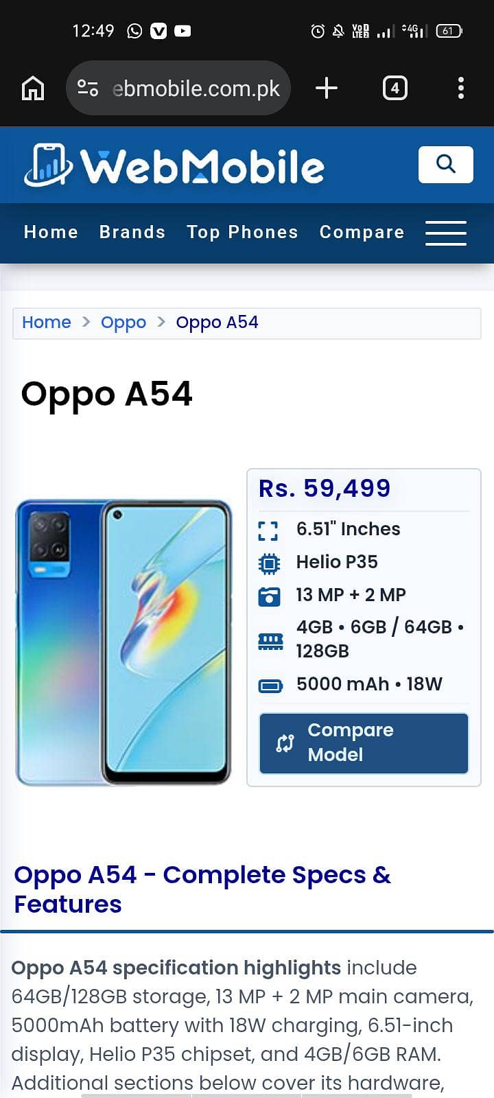 OPPO A54 4