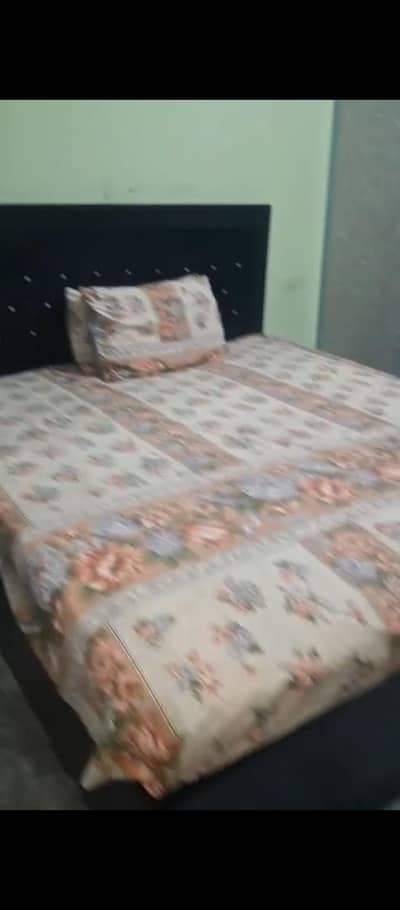 bed ,almari ,dressing table one side table, spring foam  divider