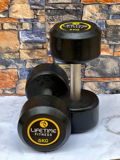 lifetime rubber coated dumbbells