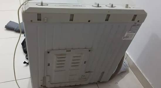 Haier semi auto with dryer washing machine