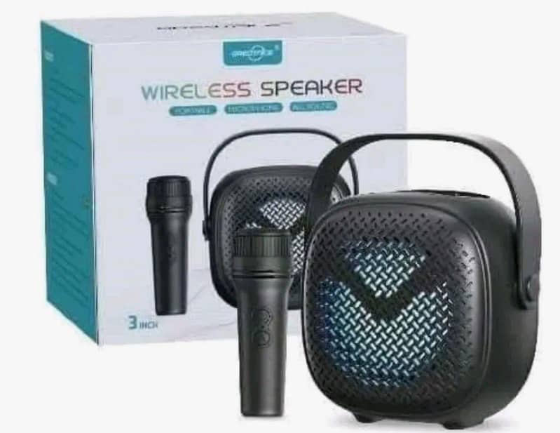 bluetooth speaker with wireless microphone 0