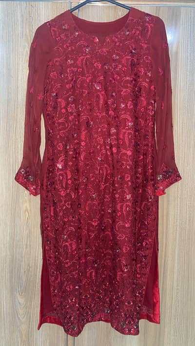 Luxury Embroidered 3-Piece Suit – Elegant Party Wear Collection