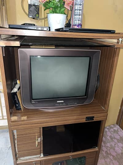 Nobel TCL TV with wooden trolley in Low Price