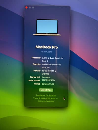 MacBook Pro 15" (2016) – Core i7 | 16GB RAM | Touch Bar