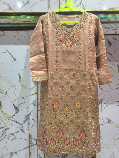 Beautiful Heavy Embroidered Formal Dress – 3 Piece – Used Once