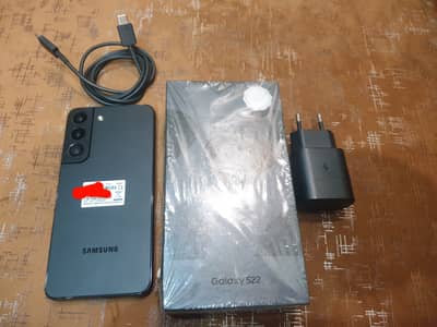 S22 Official Pta Approved. 10/10 Condition. Full Box. 256GB. Dual Sim.