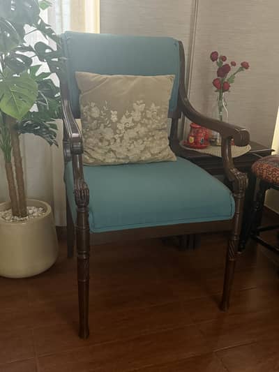 Wooden Accent Chair- bedroom living room chair
