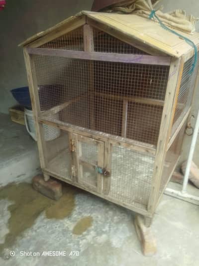 wooden cage