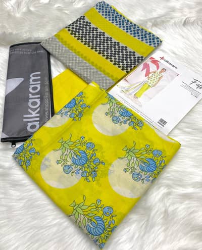 ALKARAM LAWN 3PC – NEW VOLUME FALL SS-34 VOL-7