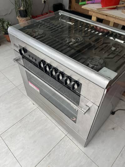 MAX 5 Burner Dual Fuel Cooking Range (Gas + Electric Oven) – Excellent