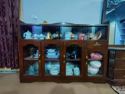 wooden crockery cabinets/showcases