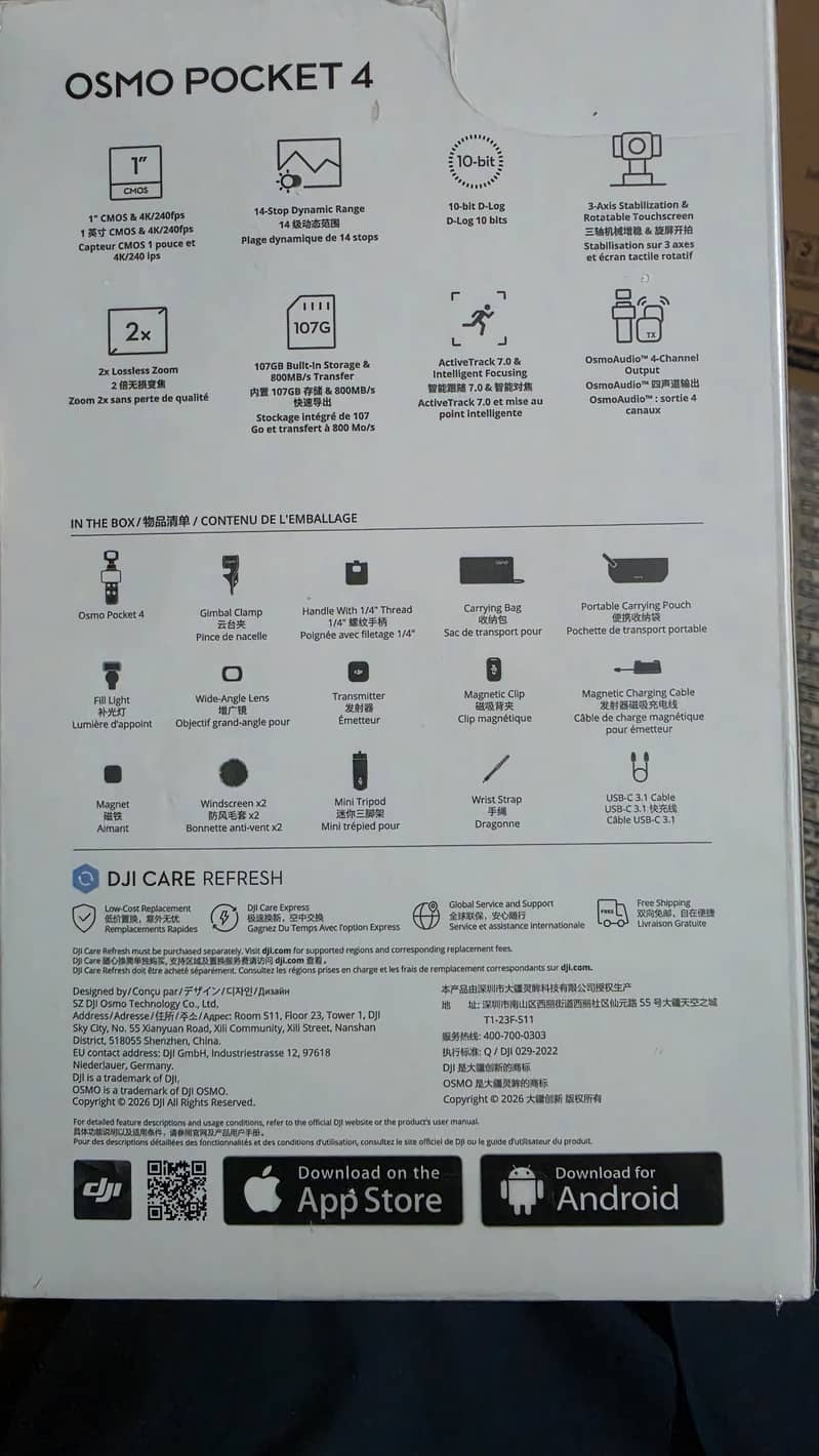 This camera is fully seal pack 4