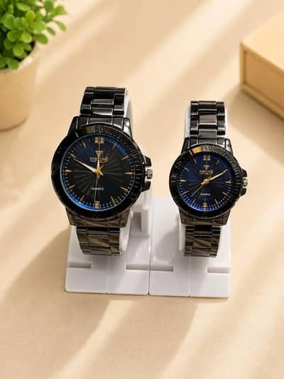 ​Premium Fortune Time Couple Watch Set (His & Hers) - Brand New