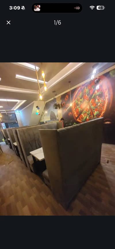 Restaurant sofa tabel  8 sets