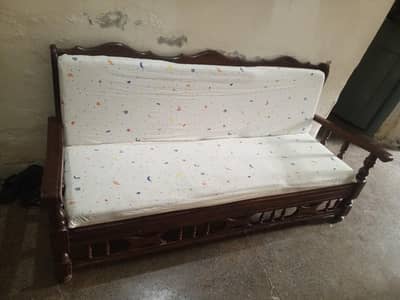 wooden sofa  with gadi