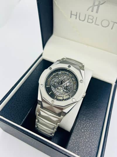 Hublot Diamond Cut Skeleton Men's Watch