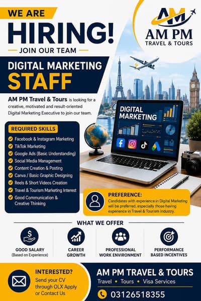  JOB VACANCY — DIGITAL MARKETING STAFF