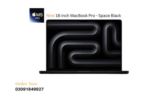 MacBook Pro 16 inch 24GB 512GB M5 Pro 18C CPU 20C GPU | Black MGEA4