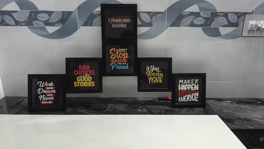 Motivational Quotes 6 Frames set