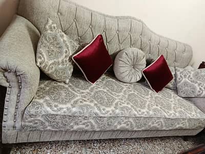 wooden base sofa set