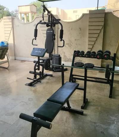 Rubber Dumbells Rod Plates Weight Barbells (03375678509)