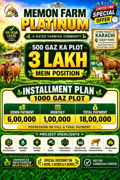 Farm Land for sale near Gulshan e maymar