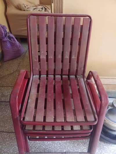 plastic and metal seat
