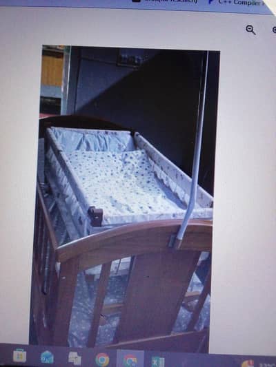 wooden baby cot for sale