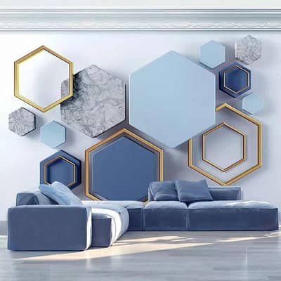 3D Wallpaper | Customised Canvas Murel | Office Wallpaper | Vinyl