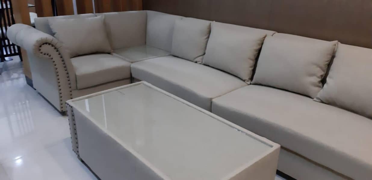 corner sofa set with tabel 3