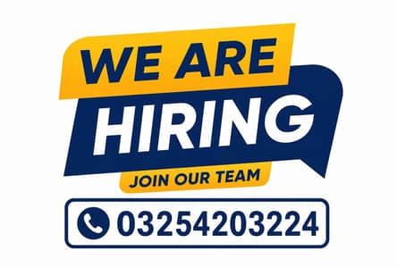 We are hiring male and female staff for office base work